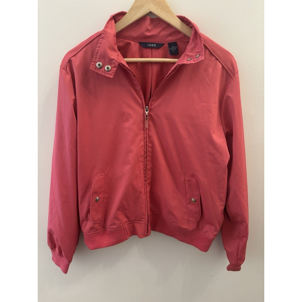 Izod Womens Jacket Pink 100% polyester size Large